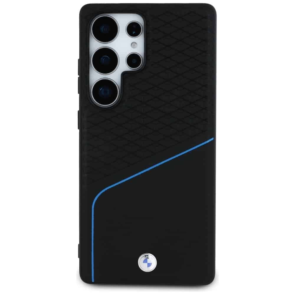 BMW Leather Textured and Smooth MagSafe - θήκη για Samsung Galaxy S25 Ultra - Μαύρο 3