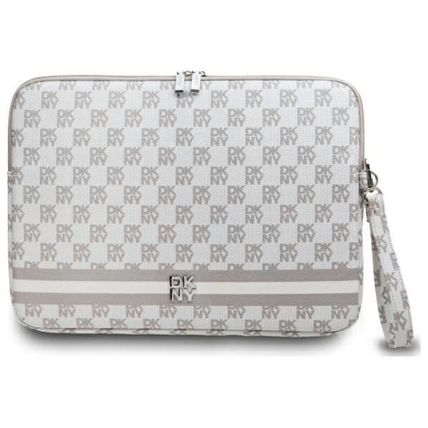 DKNY Θήκη DKCS16PVSHLE 16" με καρό σχέδιο εκτυπωμένες ρίγες σε μπεζ χρώμα