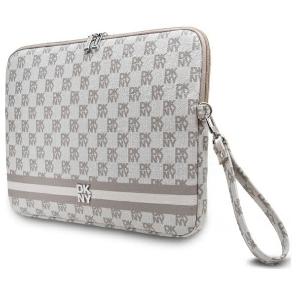 DKNY Θήκη DKCS16PVSHLE 16" με καρό σχέδιο εκτυπωμένες ρίγες σε μπεζ χρώμα 2