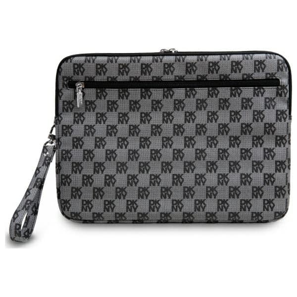 DKNY Θήκη DKCS16PVSHLK 16" με σχέδιο καρό και εκτυπωμένες ρίγες μαύρο 3