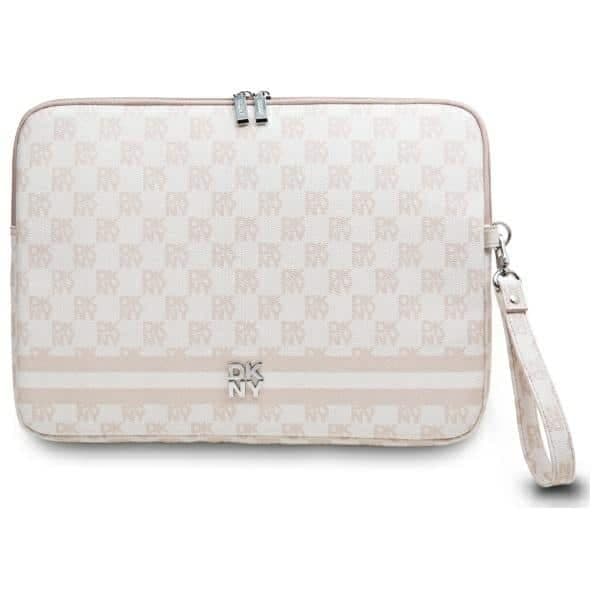 DKNY Θήκη DKCS14PVSHLP 14" Ροζ Checkered Pattern Printed Stripes
