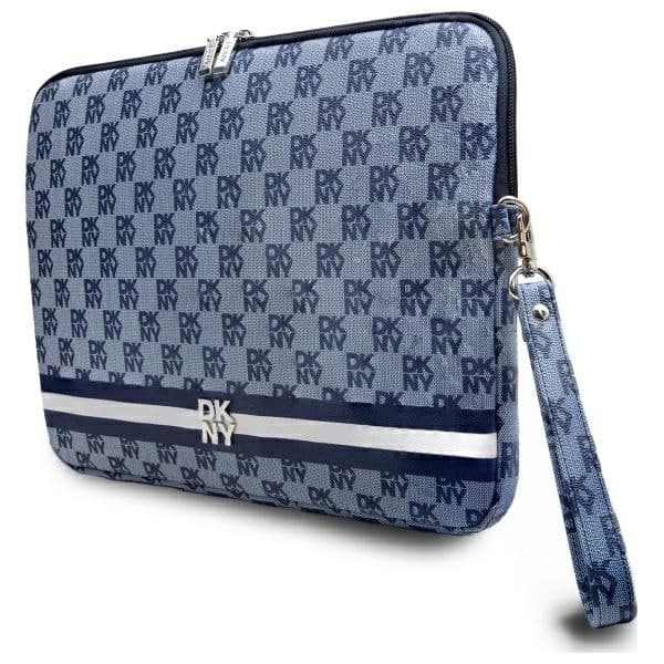 DKNY Θήκη DKCS14PVSHLB 14" με σχέδιο καρό σε εκτυπωμένες ρίγες μπλε 2