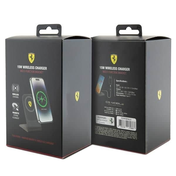 Ferrari ασύρματη φόρτιση FEMFBMALK 15W μαύρο 2023 Collection MagSafe 3