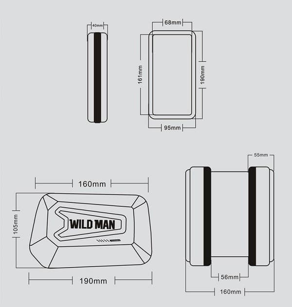 WILDMAN Θήκη/βάση ποδηλάτου XL E6S μαύρη/black 6