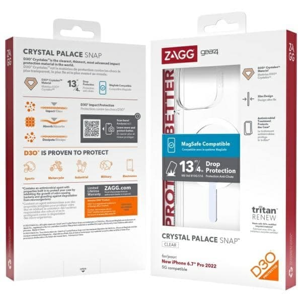 Gear4 D3O Crystal Palace - θήκη για Apple iPhone 14 Pro Max - Διάφανο 9