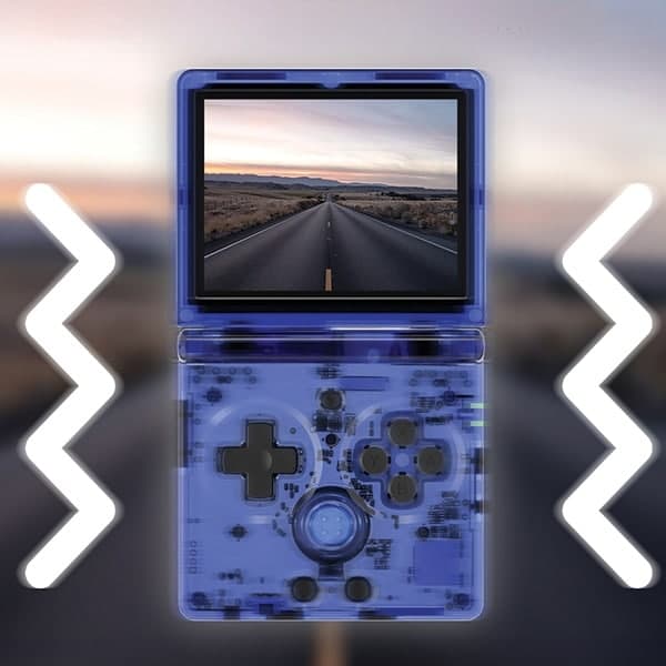 Anbernic κονσόλα RG35XXSP διαφανές μπλε (emulator) 7