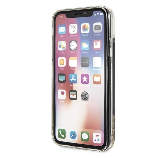 Karl Lagerfeld Karl logo Glitter - Apple iPhone XS - Μαύρο 6