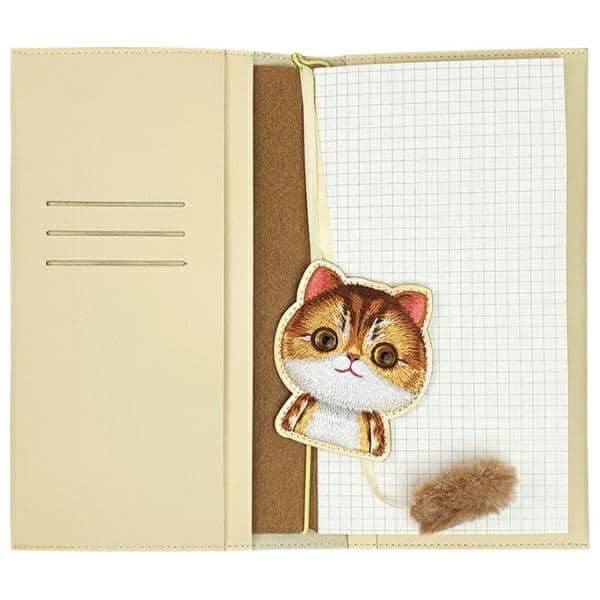 Big Eyed Pet Σετ 2 σε 1 σημειωματάριο + στυλό καφέ 4