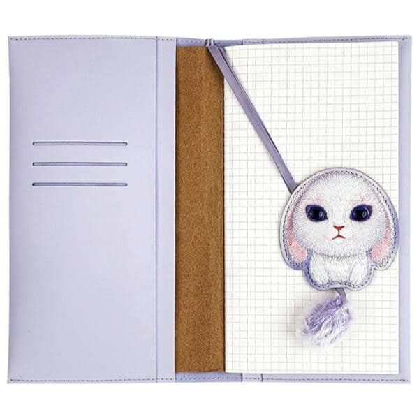 Big Eyed Pet σετ 2 σε 1 σημειωματάριο notebook + στυλό μωβ 4