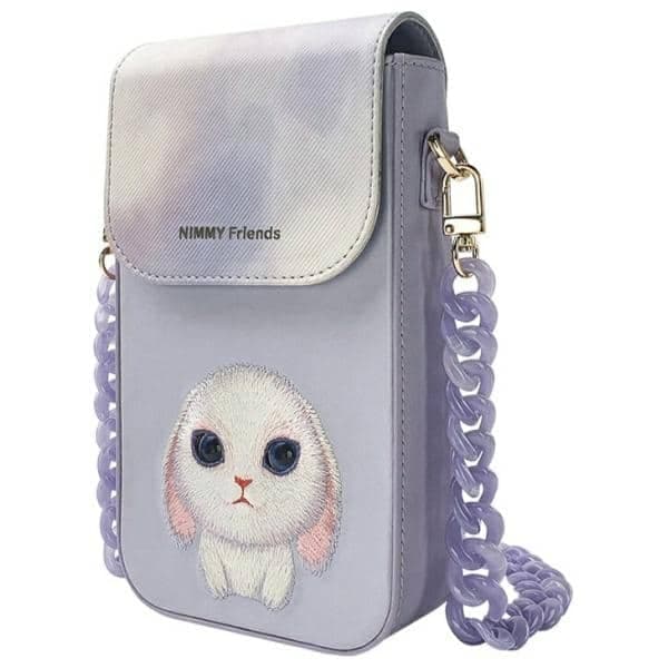 Big Eyed Pet τσάντα τηλεφώνου Nimmy 2.0 Κουνέλι μωβ 2