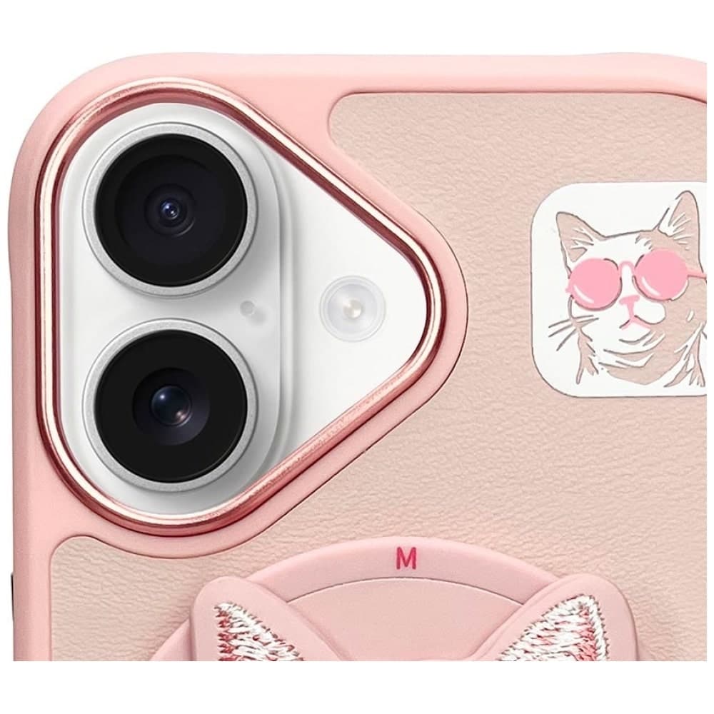 Nimmy - Glasses Cool Cat MagSafe - Apple iPhone 16 - Ροζ 6