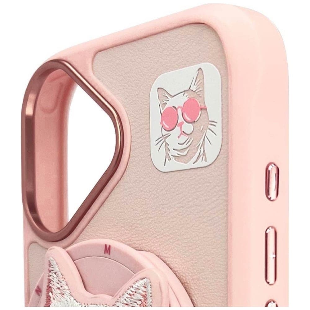 Nimmy - Glasses Cool Cat MagSafe - Apple iPhone 16 - Ροζ 9