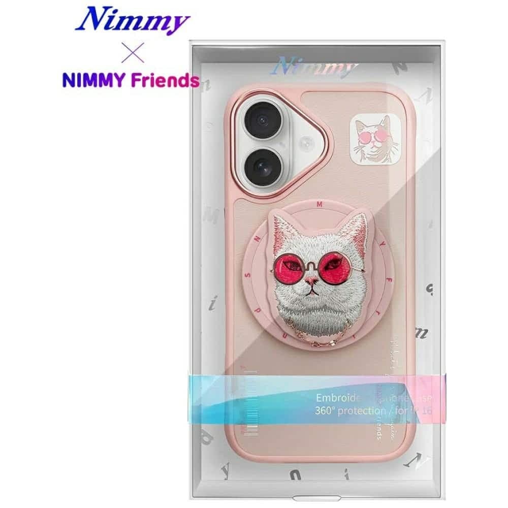 Nimmy - Glasses Cool Cat MagSafe - Apple iPhone 16 - Ροζ 17