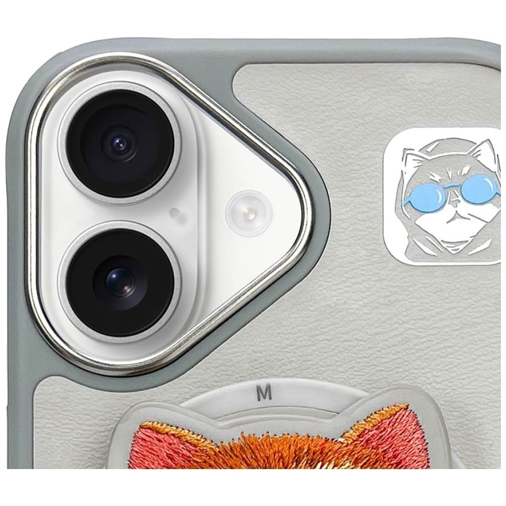 Nimmy Glasses Cool Cat MagSafe - θήκη για Apple iPhone 16 - Γκρι 6