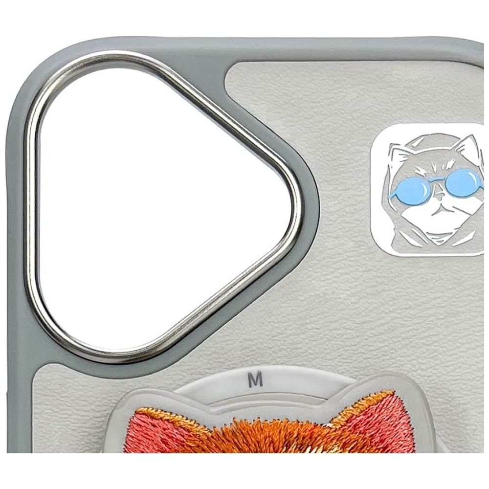 Nimmy Glasses Cool Cat MagSafe - θήκη για Apple iPhone 16 - Γκρι 7