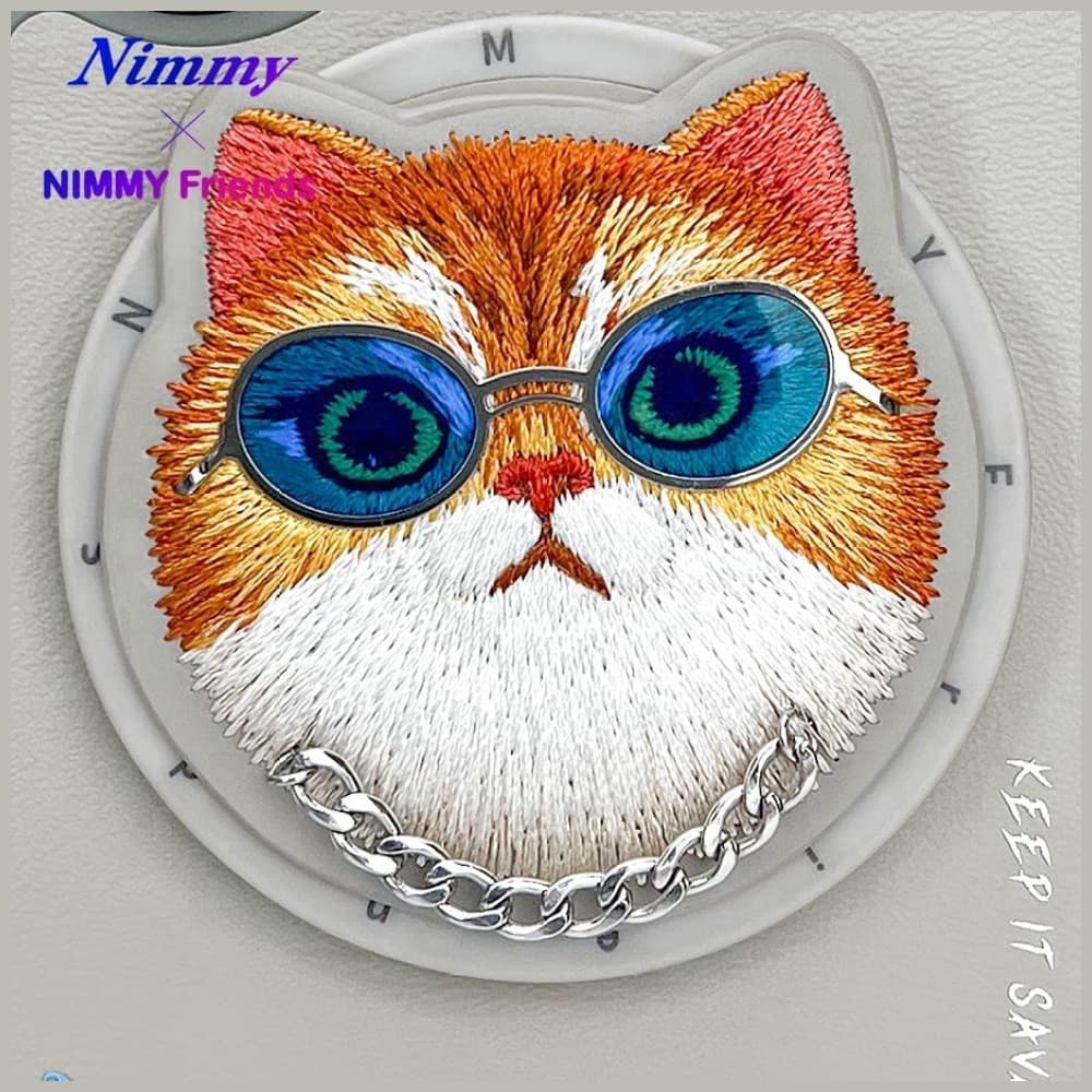 Nimmy Glasses Cool Cat MagSafe - θήκη για Apple iPhone 16 - Γκρι 8
