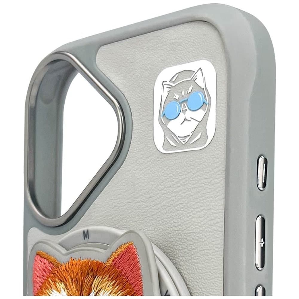 Nimmy Glasses Cool Cat MagSafe - θήκη για Apple iPhone 16 - Γκρι 9
