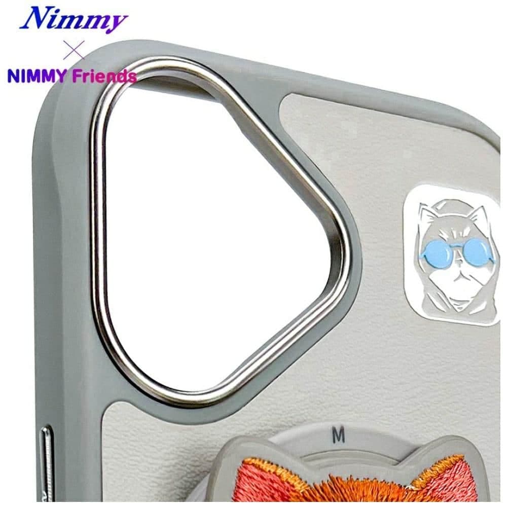 Nimmy Glasses Cool Cat MagSafe - θήκη για Apple iPhone 16 - Γκρι 10