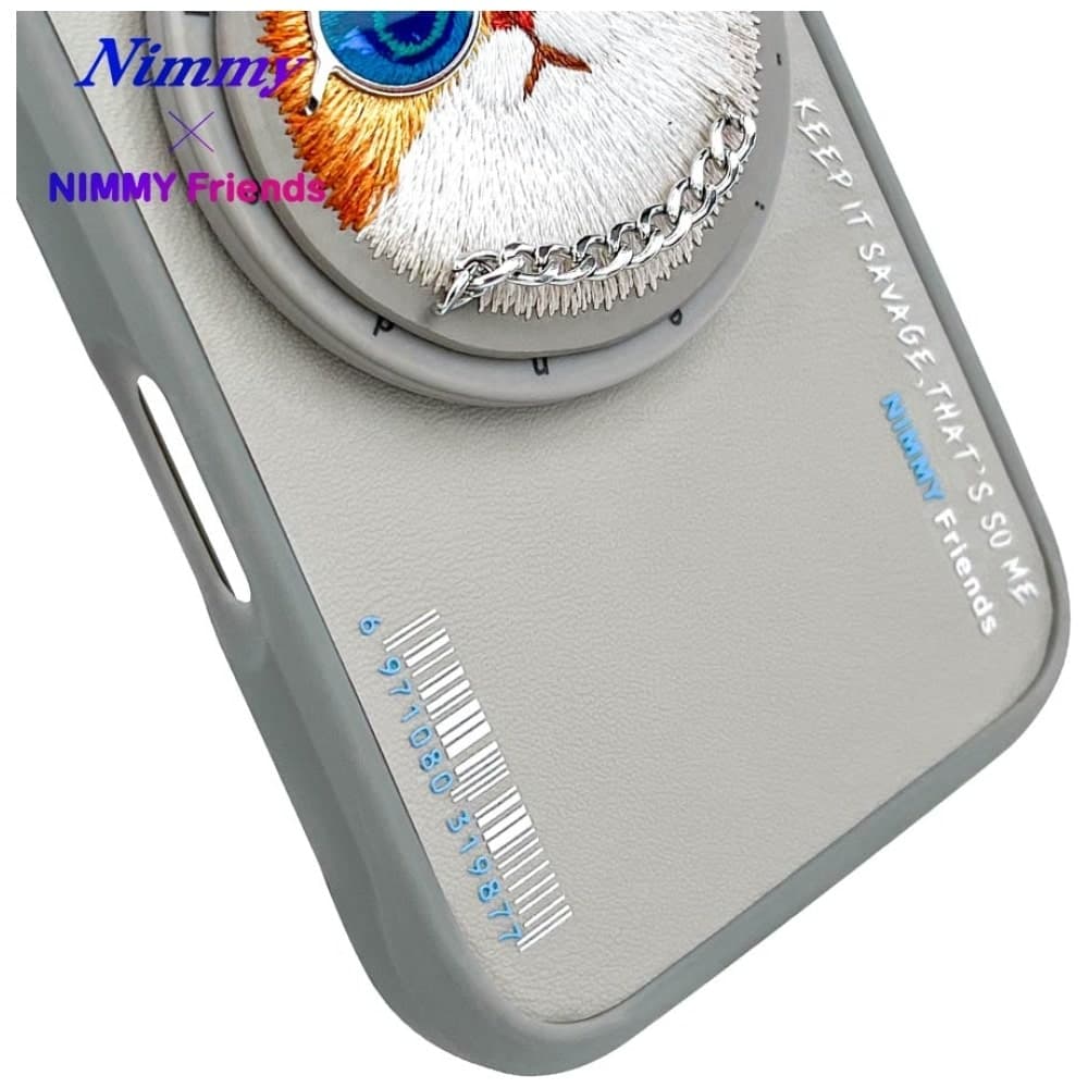 Nimmy Glasses Cool Cat MagSafe - θήκη για Apple iPhone 16 - Γκρι 12