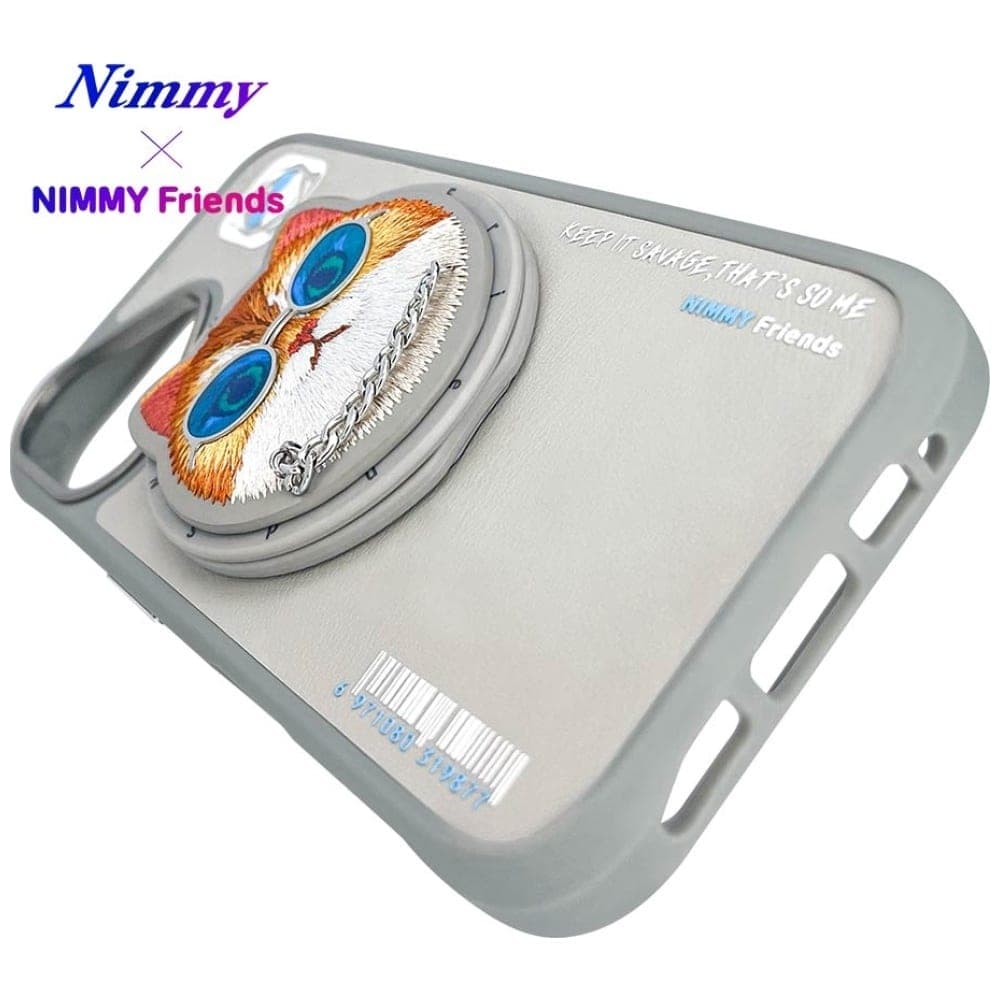 Nimmy Glasses Cool Cat MagSafe - θήκη για Apple iPhone 16 - Γκρι 13
