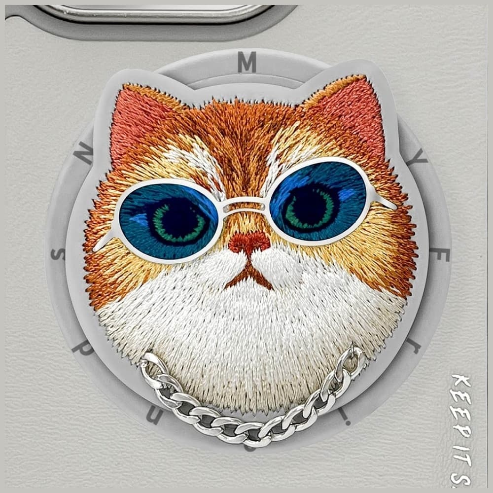 Nimmy Glasses Cool Cat MagSafe - θήκη για Apple iPhone 16 Pro Max - Γκρι 8