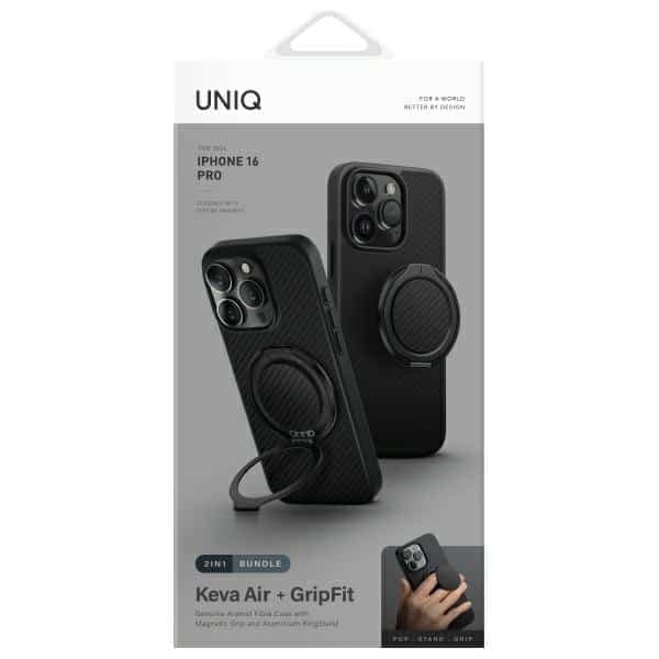 UNIQ Keva - θήκη για Apple iPhone 16 Pro - Μαύρο 2