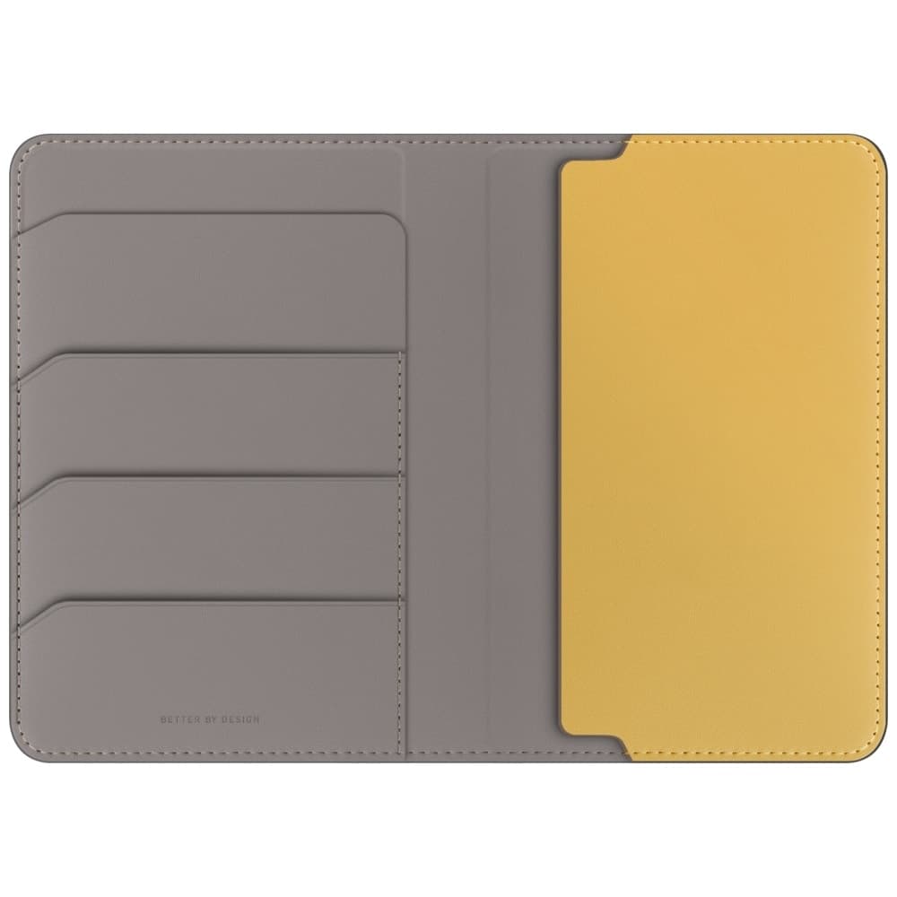 UNIQ θήκη διαβατηρίου με μπλοκάρισμα RFID γκρι-κίτρινο 2