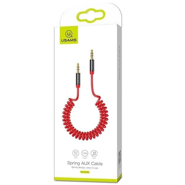 USAMS αντάπτορας ήχου 3,5mm - 3,5mm 1,2m κόκκινος 5