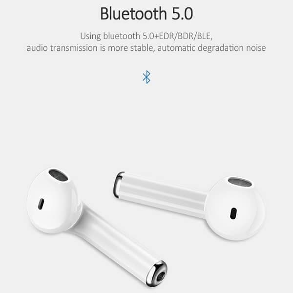 USAMS Ακουστικά Bluetooth 5.0 TWS LU σειράς ασύρματα λευκό/white BHULU01 (US-LU001) 2