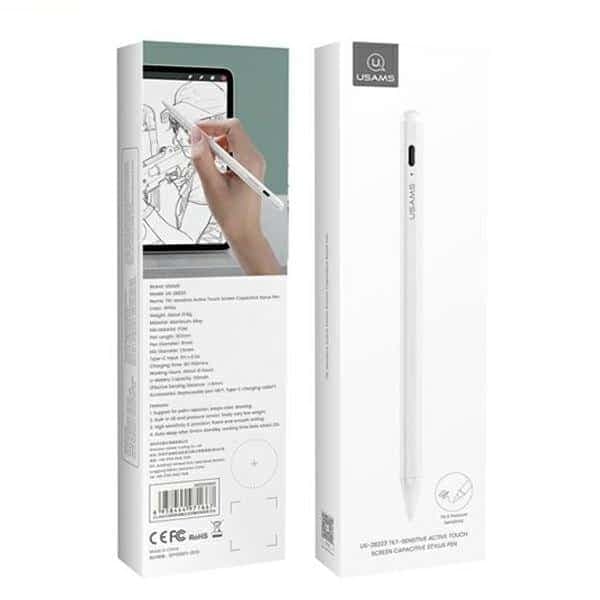 USAMS ενεργός stylus οθόνης αφής για iPad λευκό 5