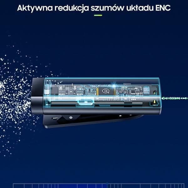USAMS Ασύρματο μικρόφωνο κολάρο ENC 2.4G Wireless Lavalier Microphone USB-C ZB243MKF01 (US-ZB243) 7