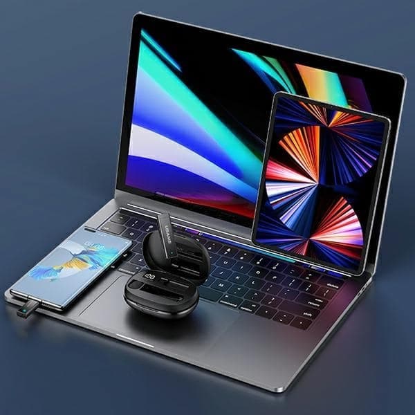 USAMS Ασύρματο μικρόφωνο κολάρο ENC 2.4G Wireless Lavalier Microphone USB-C + 2x αντάπτορας ZB247MKF01 (US-ZB247) 9