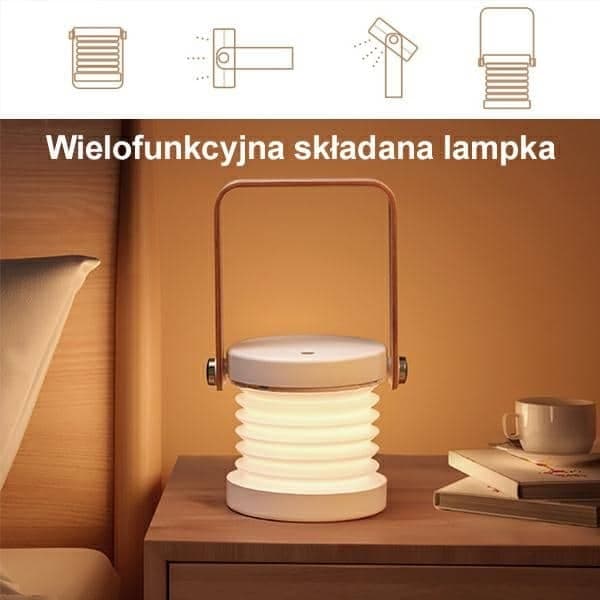 USAMS Πολυλειτουργική νυχτερινή λάμπα LED λευκή 2