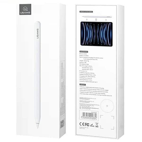 USAMS μαγνητική γραφίδα Active Touch Sensitive Pen λευκή/white ZB254DRB01 (US-ZB254) 8
