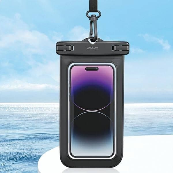 USAMS αδιάβροχη θήκη 6.7" IP68 μαύρη/black FSD1201 (US-YD012) 6