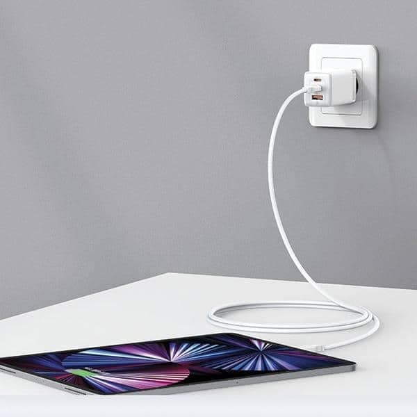 USAMS Φορτιστής δικτύου 2xUSB-C+1xUSB 65W (μόνο κεφαλή) GaN PD3.0 +QC3.0 Γρήγορη φόρτιση μαύρος 7