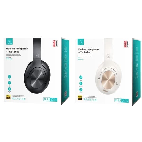 USAMS Ακουστικά Bluetooth 5.3 επικάλυψης US-YH Series μαύρο 4