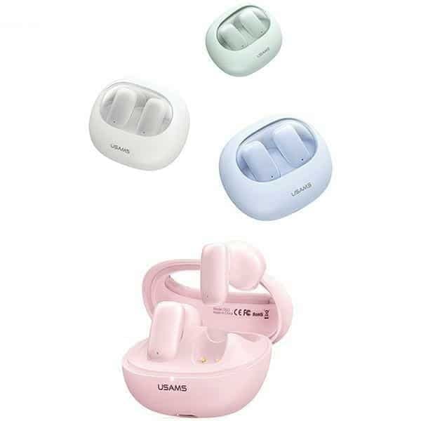USAMS Ακουστικά Bluetooth 5.3 TWS TD Series ασύρματα ροζ 3