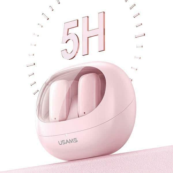 USAMS Ακουστικά Bluetooth 5.3 TWS TD Series ασύρματα ροζ 4
