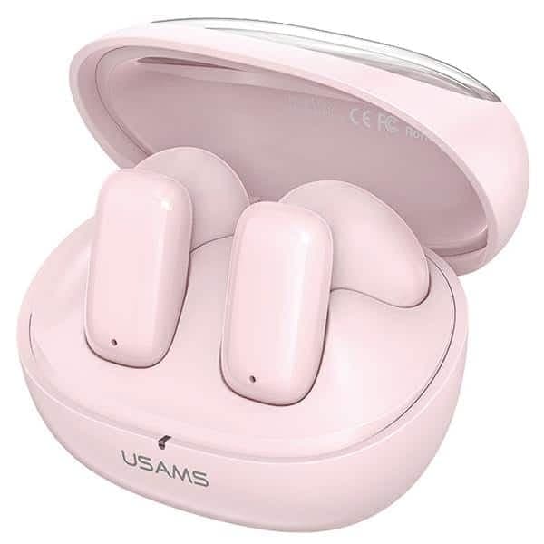 USAMS Ακουστικά Bluetooth 5.3 TWS TD Series ασύρματα ροζ