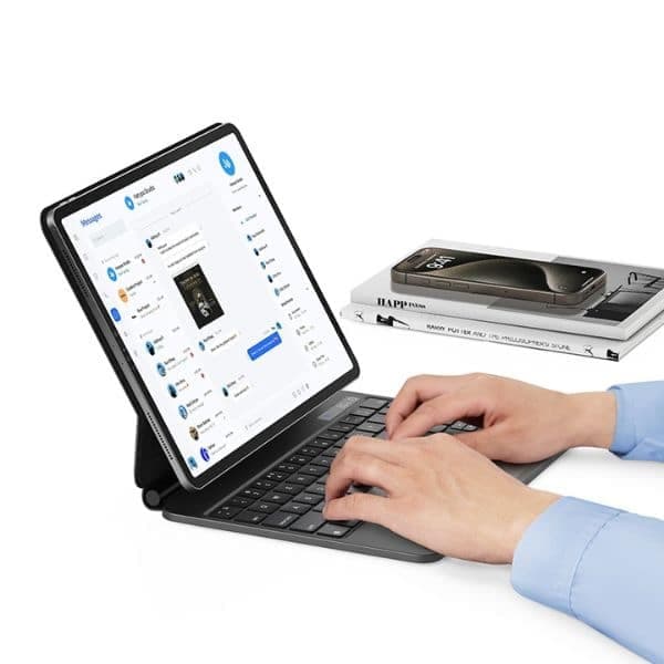 USAMS Θήκη προστασίας με πληκτρολόγιο iPad Pro 11" μαύρη/black Miaoke Series IPP109MG01 (US-BH875) 4
