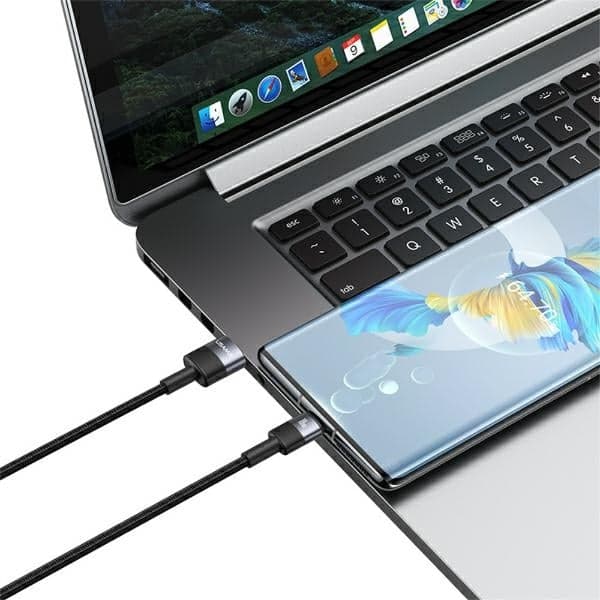 USAMS σετ καλωδίων USB σε USB-C 3A 1.2m γρήγορης φόρτισης ατσάλινο/οξειδωμένο 30 τεμ. SJ718ZJ01 (US-SJ718) 11