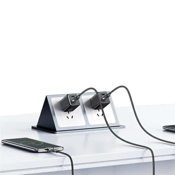 USAMS σετ καλωδίων USB σε USB-C 3A 1.2m γρήγορης φόρτισης ατσάλινο/οξειδωμένο 30 τεμ. SJ718ZJ01 (US-SJ718) 5