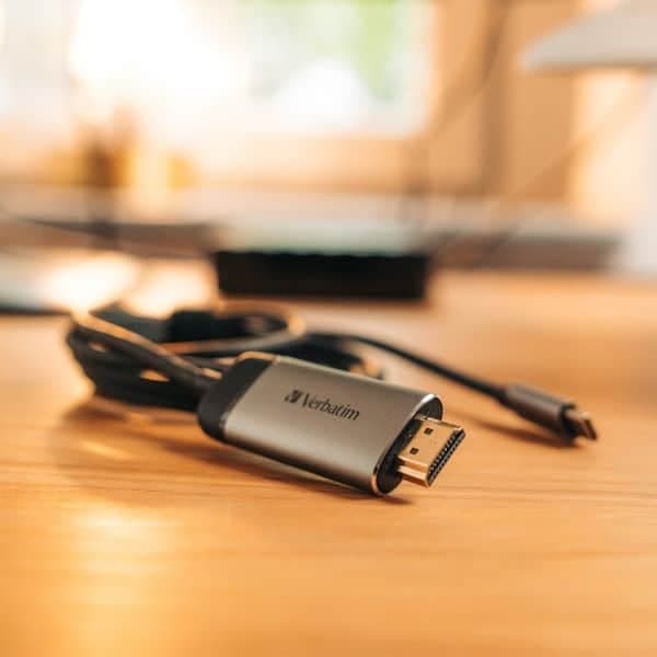 Verbatim αντάπτορας USB-C - HDMI 4K 1.5m αλουμινίου 2