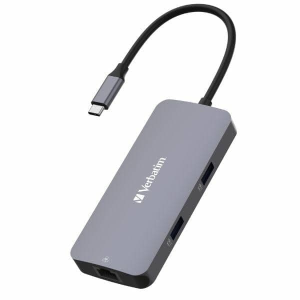 Verbatim αντάπτορας hub USB-C - HDMI/USB-C /Eternet/2xUSB-A 3.0 αλουμινίου