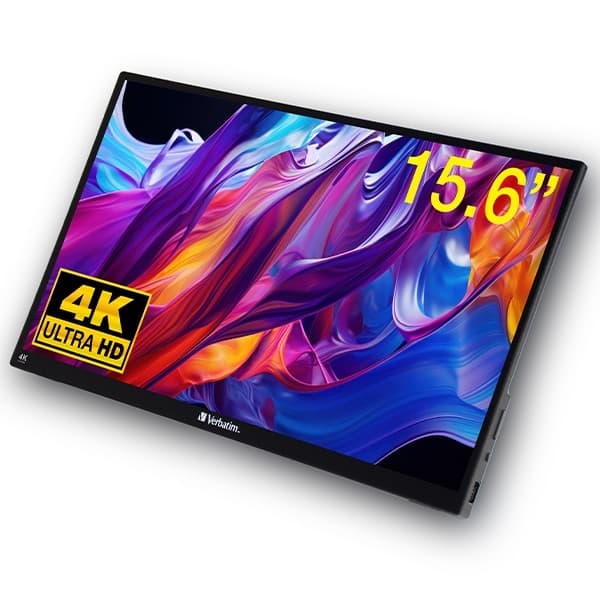Verbatim φορητή οθόνη αφής 15.6" Ultra HD 4K μαύρη 2