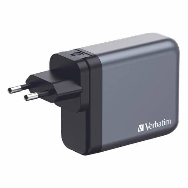 Verbatim Φορτιστής GaN 200W 3xUSB-C/USB-A + Αντάπτορας ΕΕ/ΗΒ/ΗΠΑ GNC-200 32204