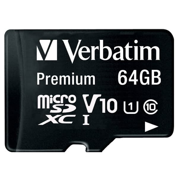 Verbatim Κάρτα microSDXC 64GB V10 + αντάπτορας μαύρος 2