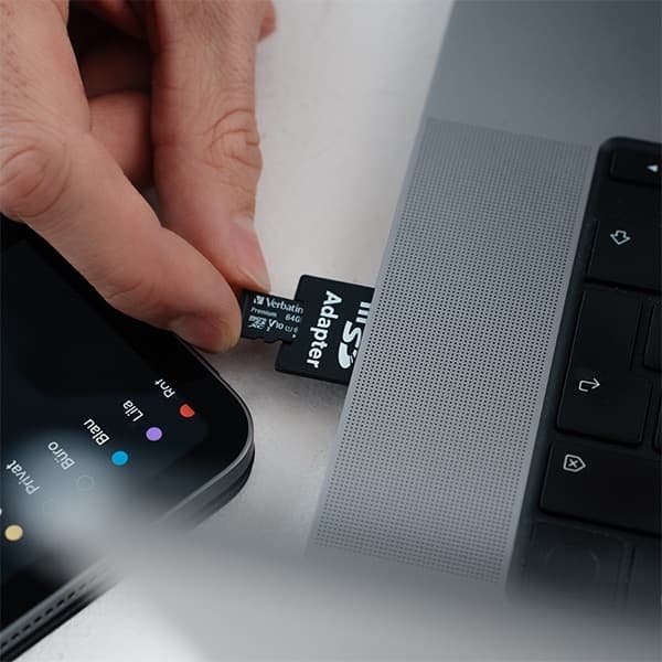 Verbatim Κάρτα microSDXC 64GB V10 + αντάπτορας μαύρος 9