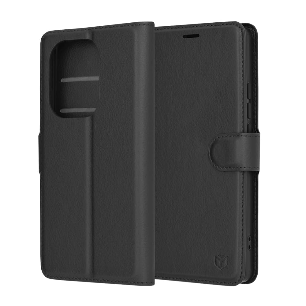 Techsuit Leather Folio - Xiaomi Redmi Note 13 Pro 4G / Poco M6 - Μαύρο